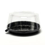 8" Round Black Cake Base (200)