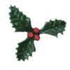 Small Plastic Holly with Red Berries 38mm (200)