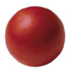 3D Metallic Red (White Chocolate) Ball (66pk)